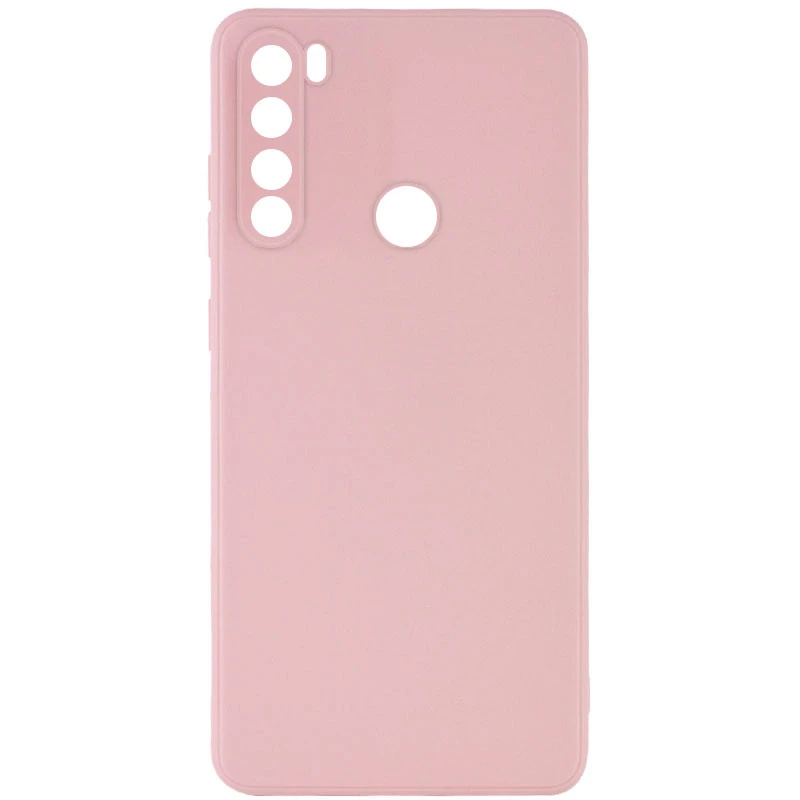 

Цветной силиконовый чехол с защитой камеры для Xiaomi Redmi Note 8T (Розовый / Pink Sand), Рожевий / pink sand