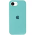 Чохол Silicone Case з закритим низом на Apple iPhone 17e (6.1") – Бірюзовий / Marine Green. Фото 1 з 4