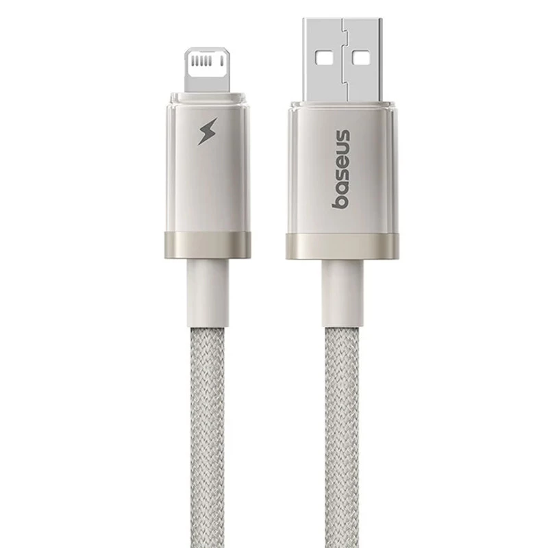 Дата кабель Baseus Titanium Alloy Fast Charging USB to Lightning 2.4A (1m) (P10378102) фото 1 з 1