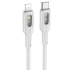 Дата кабель Hoco U120 Transparent explore intelligent power-off PD 27W Type-C to Lightning (1.2m) – Gray. Фото 1 з 5