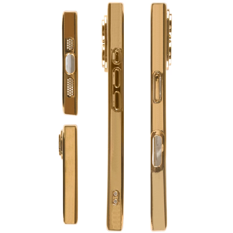 Хромовий TPU чохол з MagSafe на Apple iPhone 16 – Gold. Фото 3 з 5