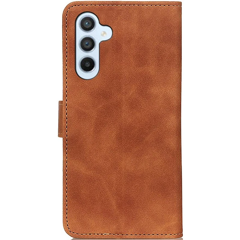 Шкіряний чохол-книжка KHAZNEH Retro для Samsung Galaxy A56 5G – Brown. Фото 4 з 4