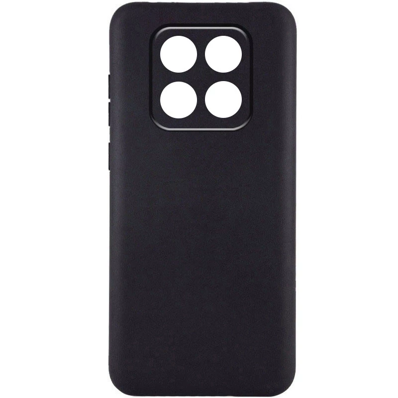 Чёрный силиконовый чехол Epik с защитой камеры для Xiaomi Redmi Note 14 Pro 5G – Черный. Фото 1 из 2