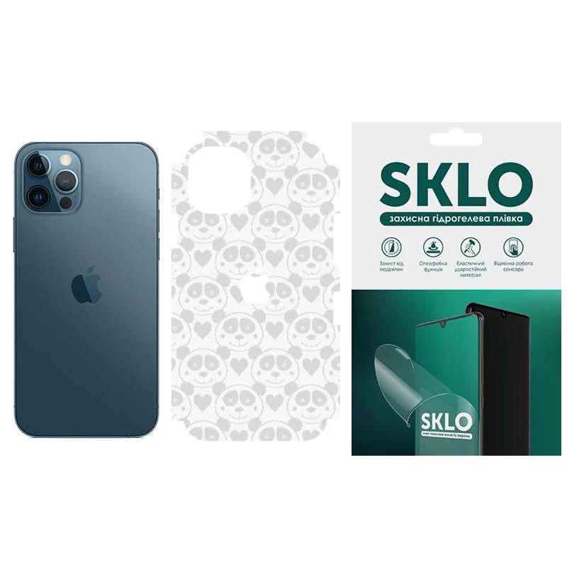 Захисна плівка SKLO Back (тил+грані без кутів) Transparent для Apple iPhone 7 plus / 8 plus – Прозорий / Панди. Фото 1 з 1