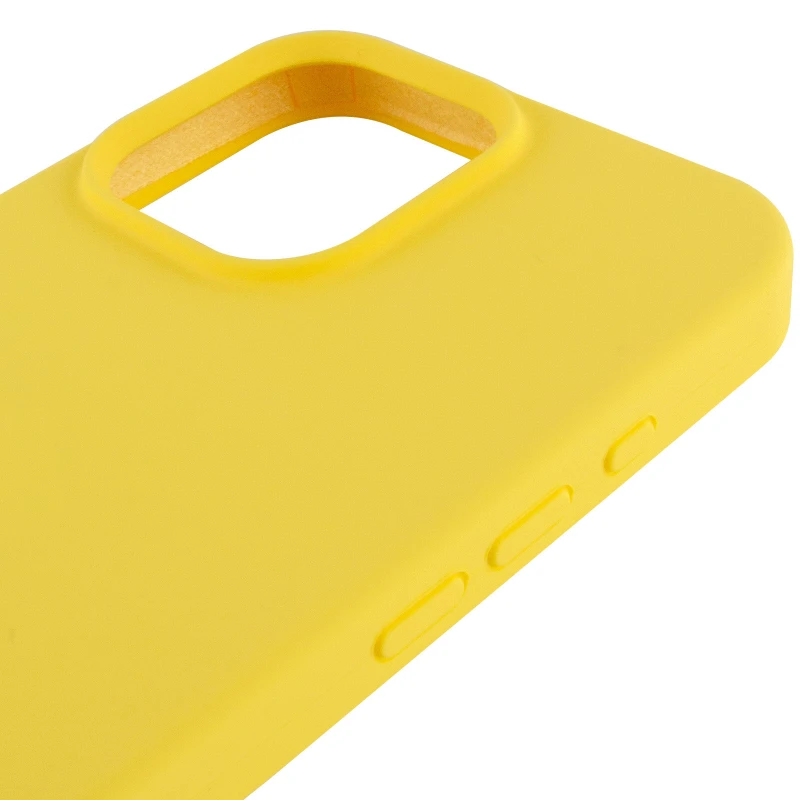 Чохол Silicone Case з закритим низом на Apple iPhone 13 Pro Max (6.7") – Жовтий / Yellow. Фото 7 з 8