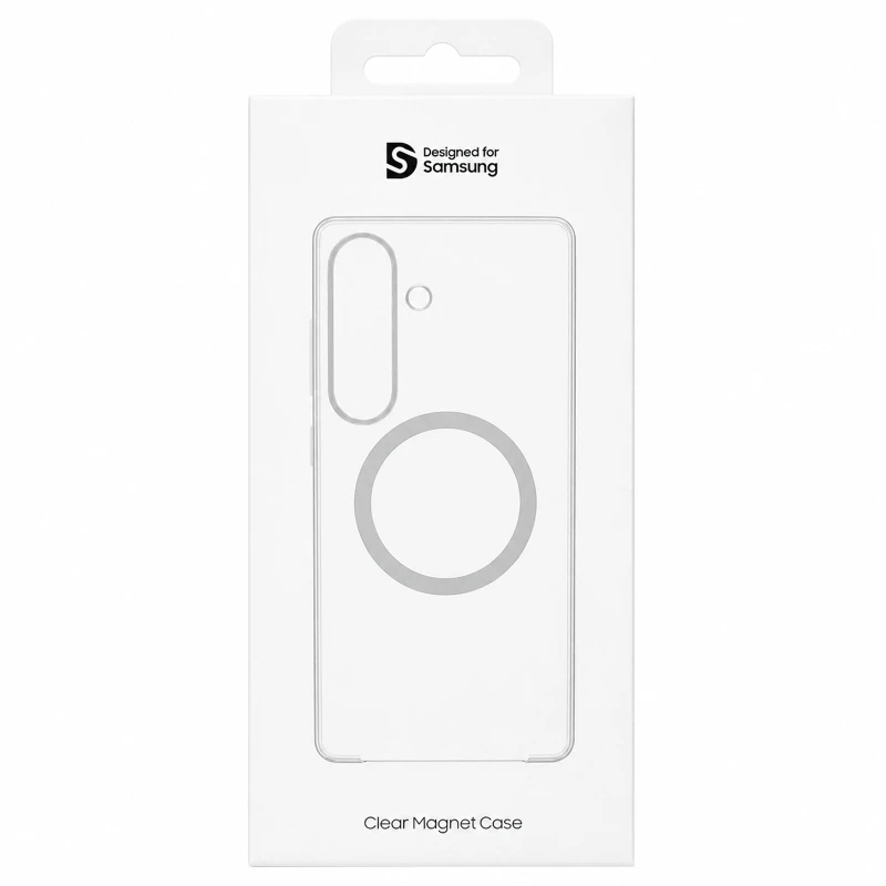 Чохол PC Clear Magnet Case (AAA) with MagSafe для Samsung Galaxy S26+ – Clear / White. Фото 5 з 5