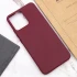 Кольоровий силіконовий чохол на Realme C30 – Бордовий. Фото 5 з 6