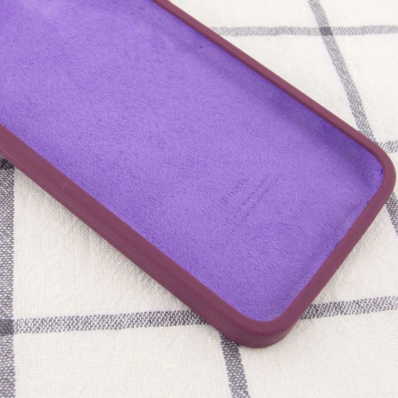 Чохол Silicone Case Square з захистом камери на Apple iPhone 7 / 8 (4.7") – Бордовий / Maroon. Фото 3 з 3