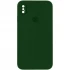 Чохол Silicone Case Square з захистом камери на Apple iPhone XS (5.8") – Зелений / Army green. Фото 1 з 1