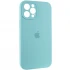Чехол Silicone Case с защитой камеры для Apple iPhone 12 Pro (6.1") – Бирюзовый / Marine Green. Фото 3 из 8