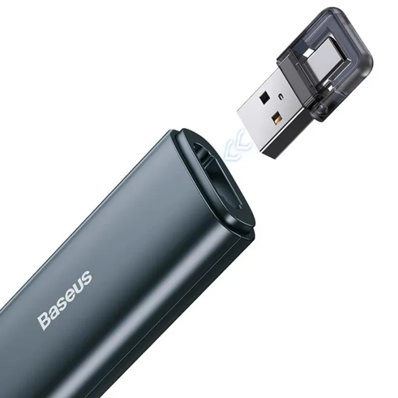 Лазерна указка Baseus Orange Dot Wireless Presenter (Red Laser) (WKCD) – Grey. Фото 5 з 6