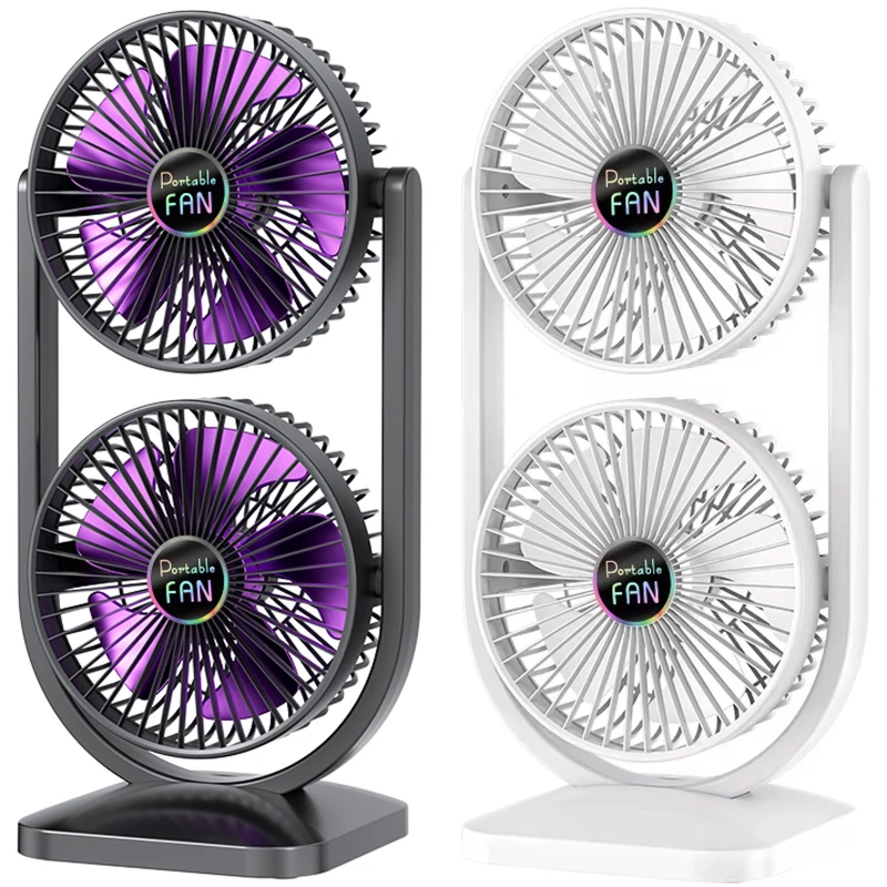 Настільний вентилятор S30 Dual-Fan 3000mAh фото 1 з 1
