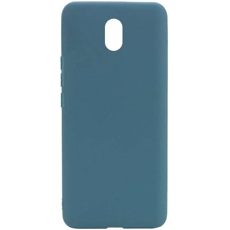 

Цветной силиконовый чехол для Xiaomi Redmi 8a (Синий / Powder Blue), Синій / powder blue