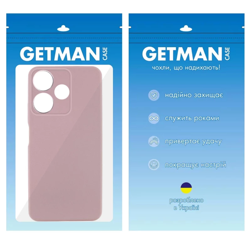 Цветной силиконовый чехол GETMAN с закрытой камерой на Xiaomi Poco M6 4G – Розовый / Pink Sand. Фото 5 Цветной силиконовый чехол GETMAN с закрытой камерой на Xiaomi Poco M6 4G – Розовый / Pink Sand. Фото 5 из 5