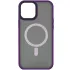 TPU+PC чохол Metal Buttons with Magnetic Fit для Apple iPhone 15 Pro Max (6.7") – Темно-фіолетовий / Dark Purple. Фото 2 з 8