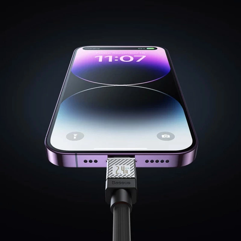 Дата кабель Baseus CoolPlay Series Type-C to Lightning 20W (1m) (CAKW00000) – Black. Фото 4 з 6