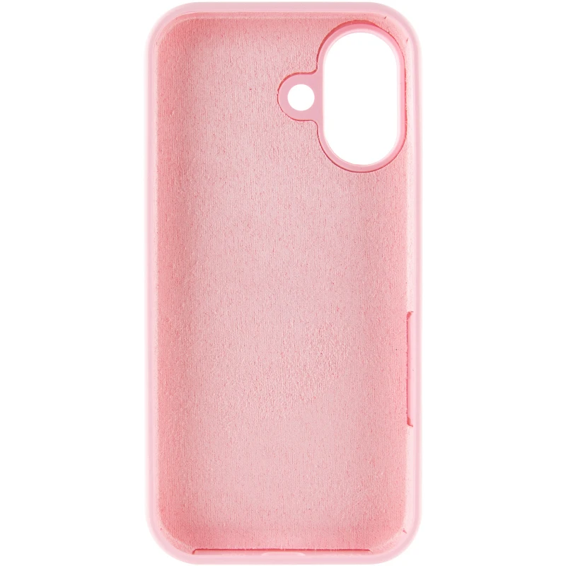 Чехол Silicone Case с закрытым низом для Apple iPhone 16 Plus – Розовый / Light pink. Фото 12 из 14