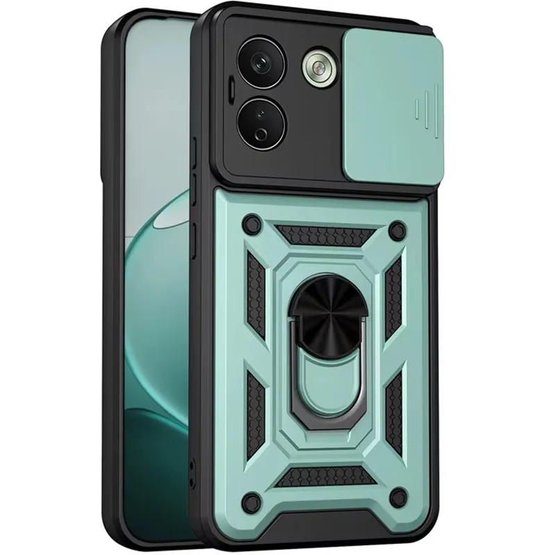 Ударопрочный чехол Ummi Camshield Serge Ring (in box) для Xiaomi Redmi Note 17 Pro – Зеленый / Green. Фото 1 из 1
