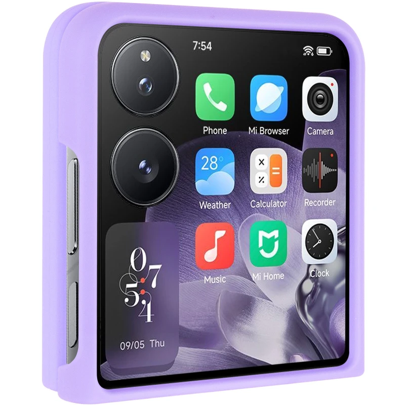 Чохол Foldables Silicone Cover Lakshmi (AAA) для Xiaomi Mix Flip – Бузковий / Dasheen. Фото 1 з 11