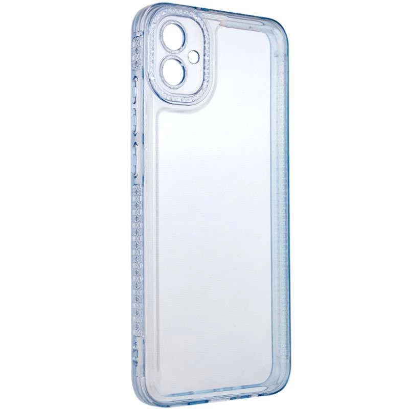 Силиконовый чехол с узором на Samsung Galaxy A04e – Голубой. Фото 1 из 6