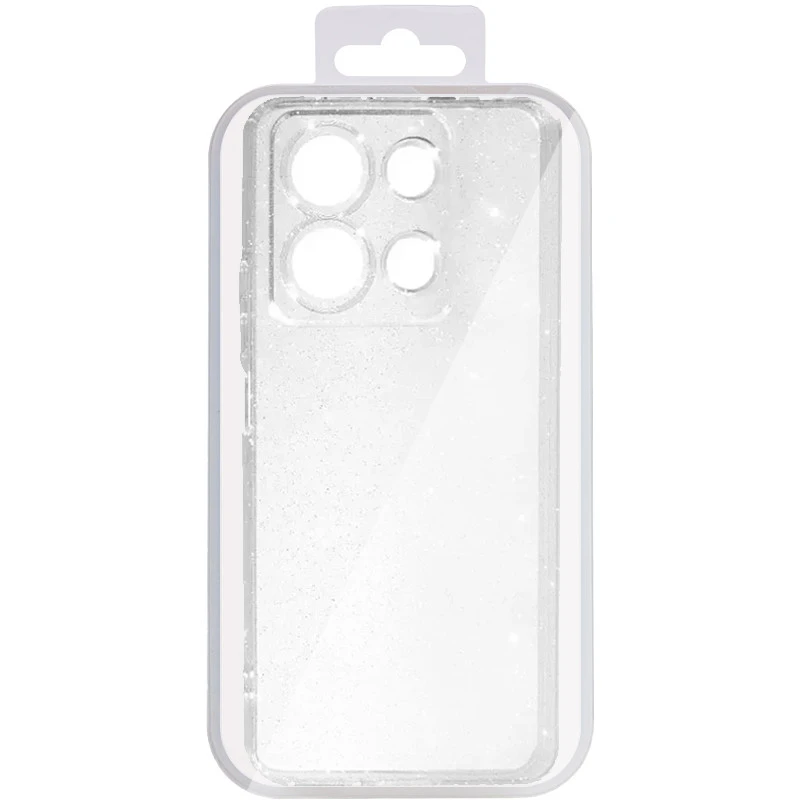 Блискучий силіконовий чохол на Xiaomi Redmi Note 13 5G – Clear. Фото 9 з 9
