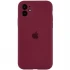 Чохол Silicone Case з захистом камери на Apple iPhone 12 (6.1") – Бордовий / Plum. Фото 1 з 1