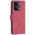 Шкіряний чохол-книжка Geometric Pattern для Xiaomi Poco X8 Pro Max – Red. Фото 3 з 5