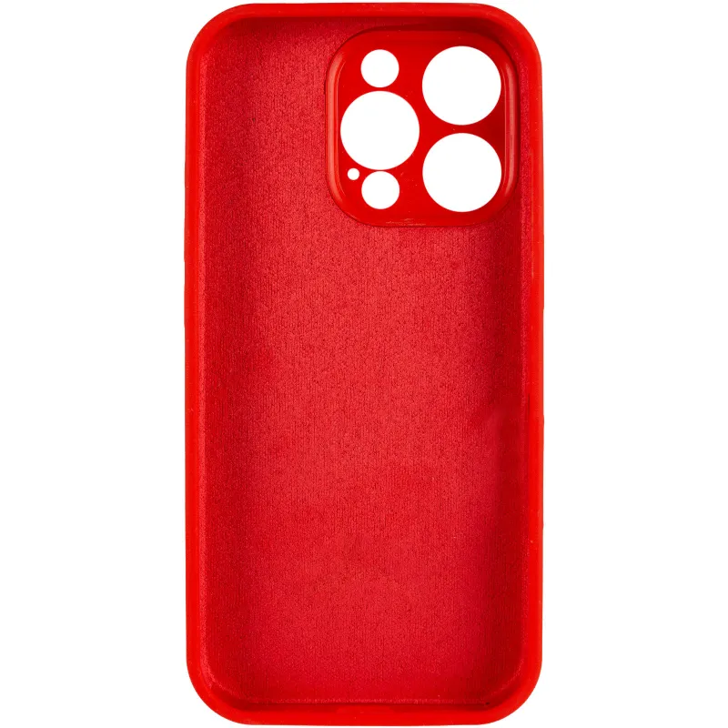 Чехол Silk Full Camera (AA) NO LOGO with Magnetic Fit для Apple iPhone 16 Pro – Красный / Red. Фото 3 из 4