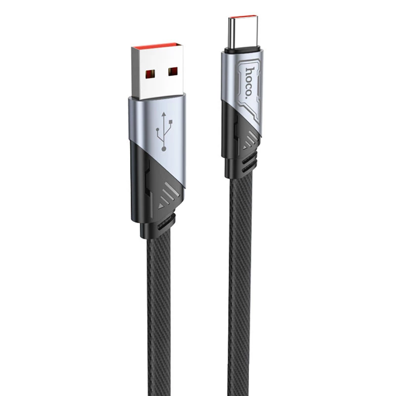 

Дата кабель Hoco U119 Machine charging data USB to Type-C 5A (1.2m) (Black)