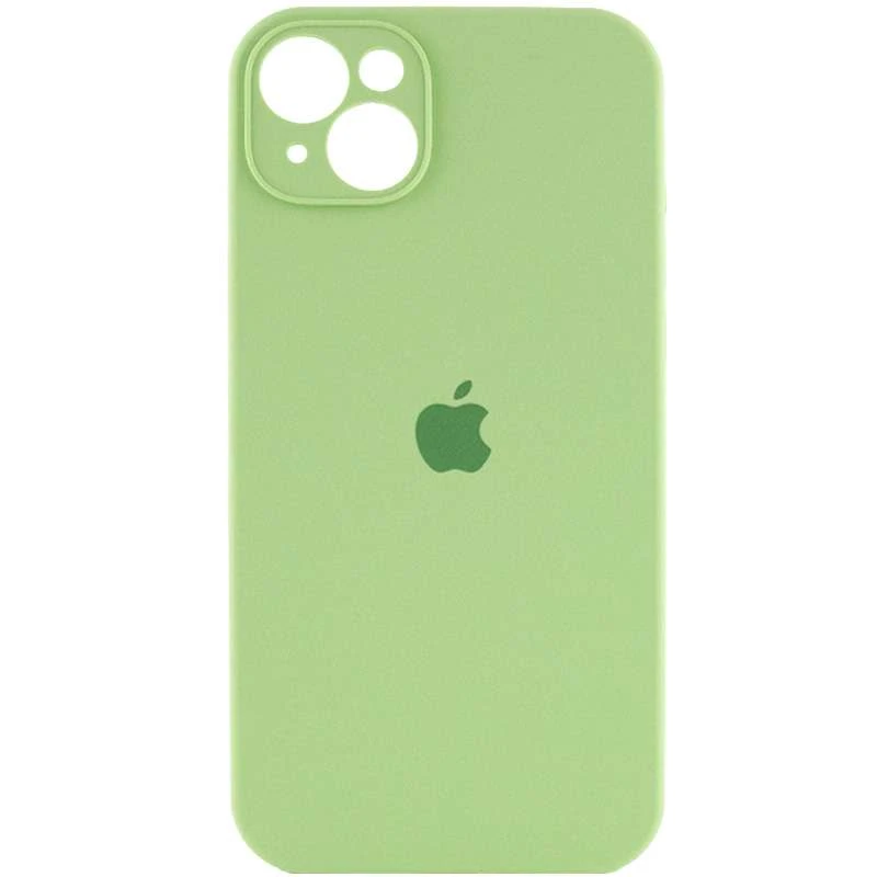 

Чехол Silicone Case с защитой камеры для Apple iPhone 14 Plus (6.7") (Мятный / Mint), М'ятний / mint
