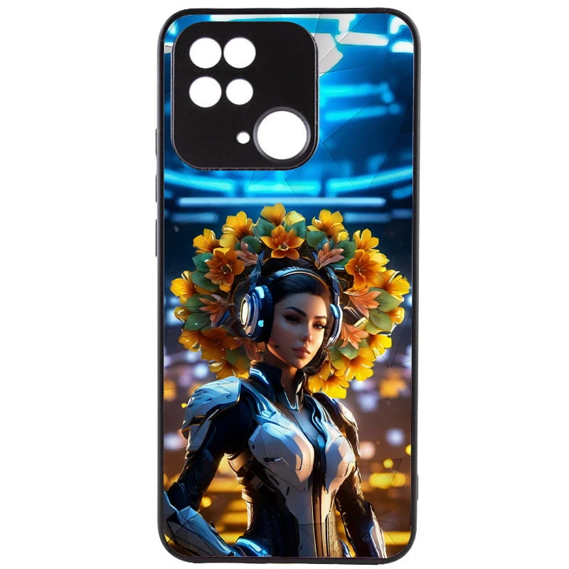 

Стеклянный чехол Prisma Ladies на Xiaomi Redmi 10C (Cyberpunk)