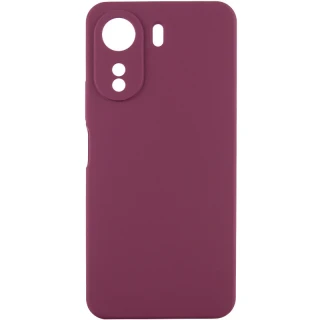 Чехол Silicone Case Lakshmi Premium з закритою камерою на Xiaomi Poco C85 (Global) — Бордовый / Plum