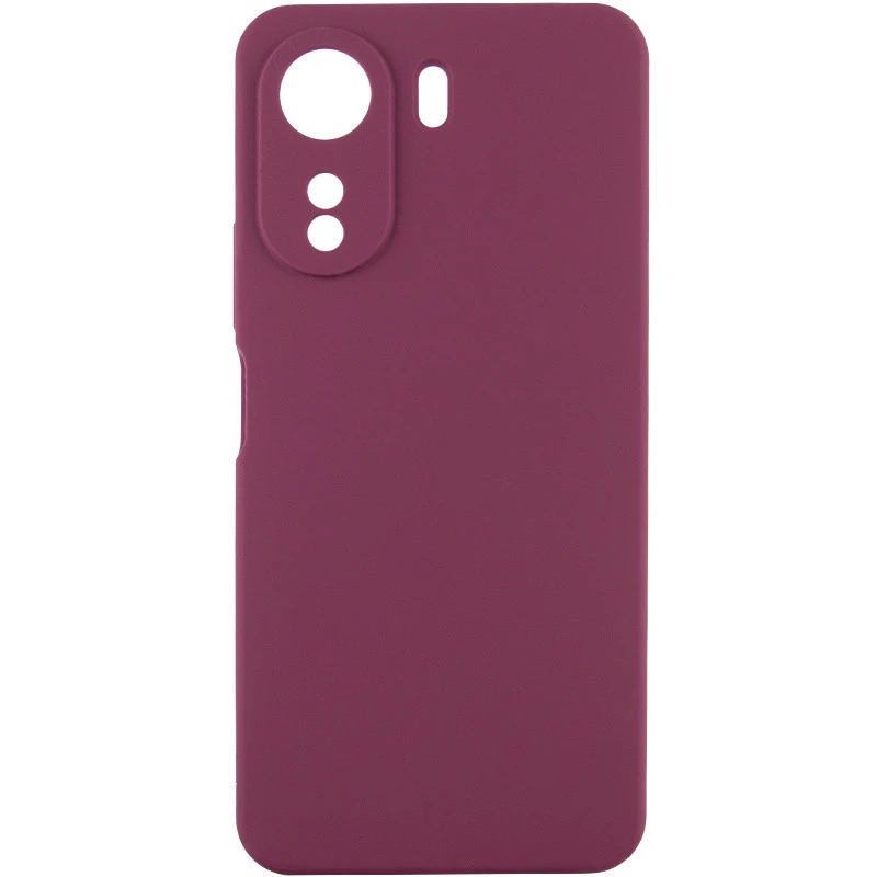 Чехол Silicone Case Lakshmi Premium з закритою камерою на Xiaomi Redmi 15 (Global) – Бордовый / Plum. Фото 1 из 1