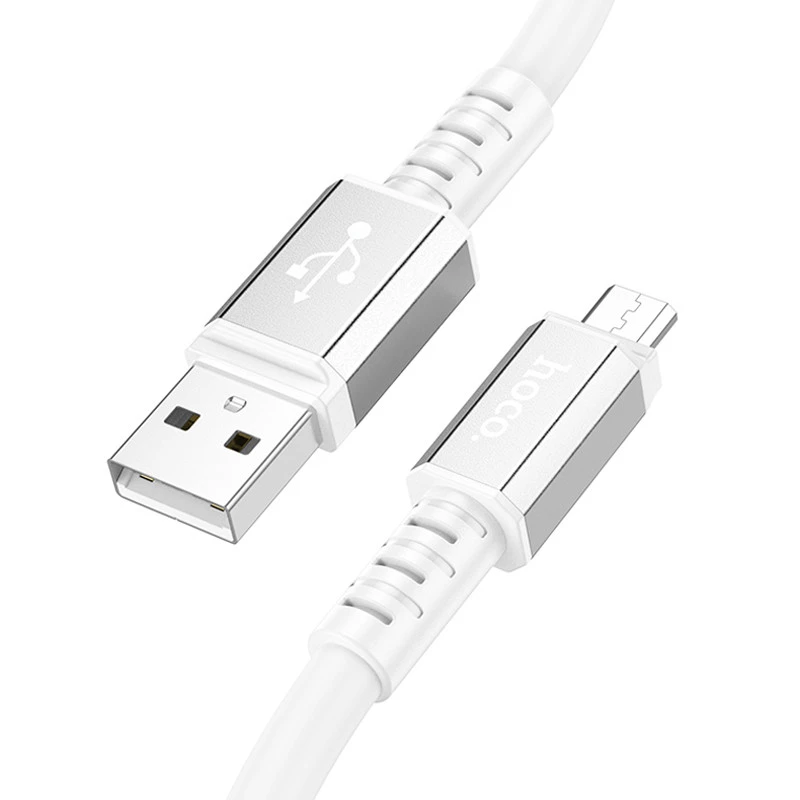 Дата кабель Hoco X85 Strength USB to MicroUSB (1m) – White. Фото 2 з 5