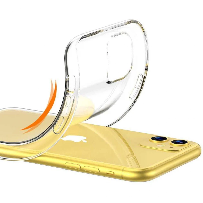 Ультратонкий силиконовый чехол 1 мм для Apple iPhone 11 (6.1") – Бесцветный (прозрачный). Фото 3 из 3