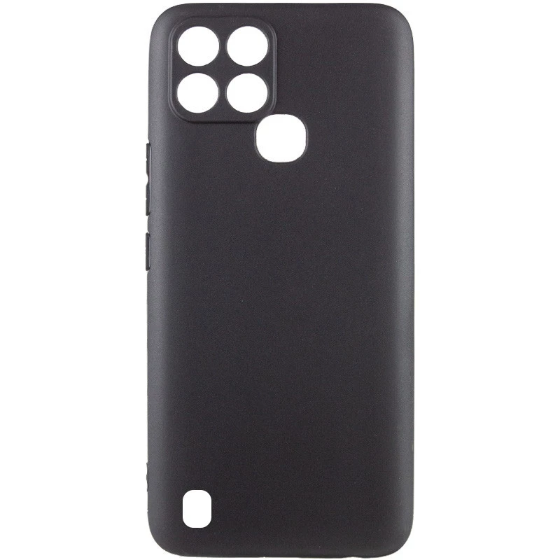 Чёрный силиконовый чехол Epik с защитой камеры для Realme C21 – Черный. Фото 1 из 3