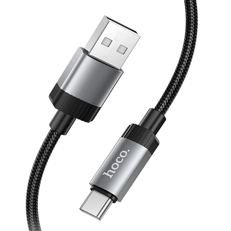 Дата кабель Hoco X117 Star USB to Type-C 3A (1m) – Black. Фото 3 з 5
