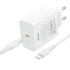 СЗУ Hoco C162A Source PD40W (1USB-C) + кабель Type-C to Type-C – White. Фото 5 из 5