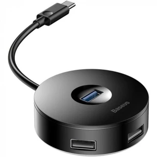 Переходник HUB Baseus Round Box Type-C to USB 3.0 + 3USB 2.0 фото 1 из 4