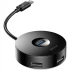 Перехідник HUB Baseus Round Box Type-C to USB 3.0 + 3USB 2.0 – Чорний. Фото 2 з 4
