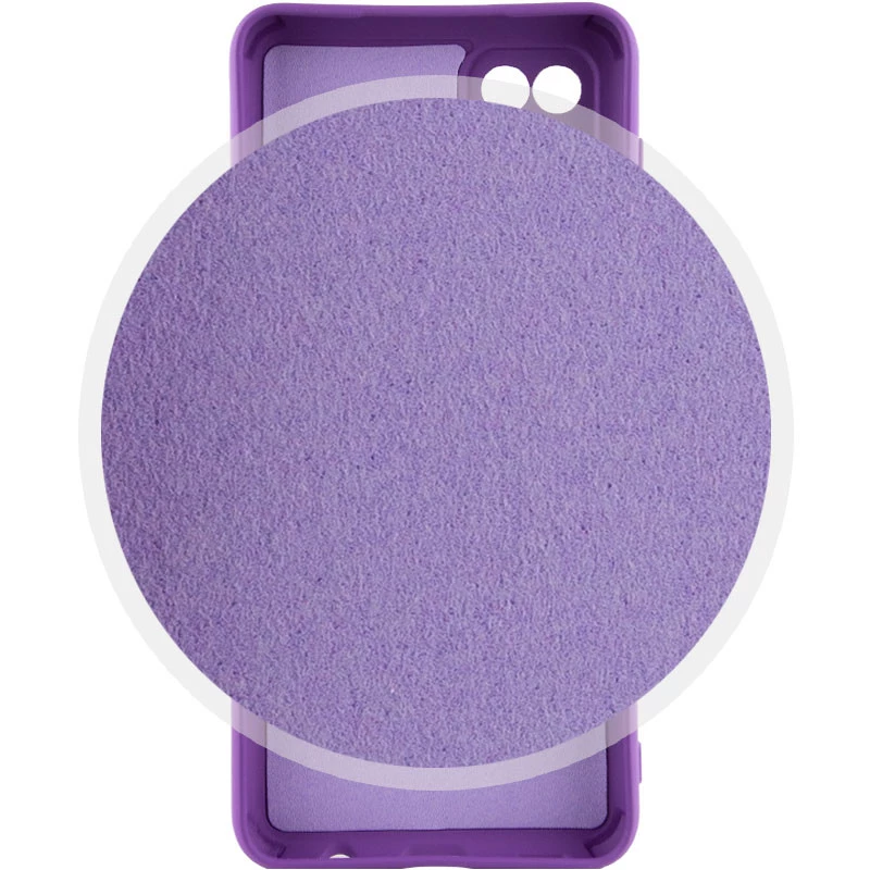Чехол Silicone Case Lakshmi Plus с закрытой камерой для Samsung Galaxy A12 – Фиолетовый / Purple. Фото 3 из 4