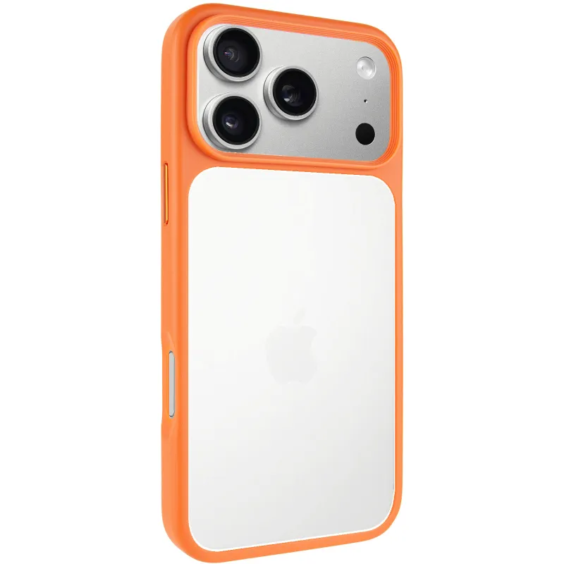 TPU+PC з металевими кнопками на Apple iPhone 17 Pro (6.3") – Помаранчевий / Orange. Фото 1 з 7