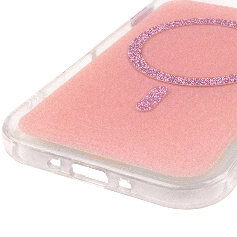Чехол TPU+PC Jewel Sparkle with MagSafe для Apple iPhone 17 Air (6.5") – Pink Ruby. Фото 7 из 8