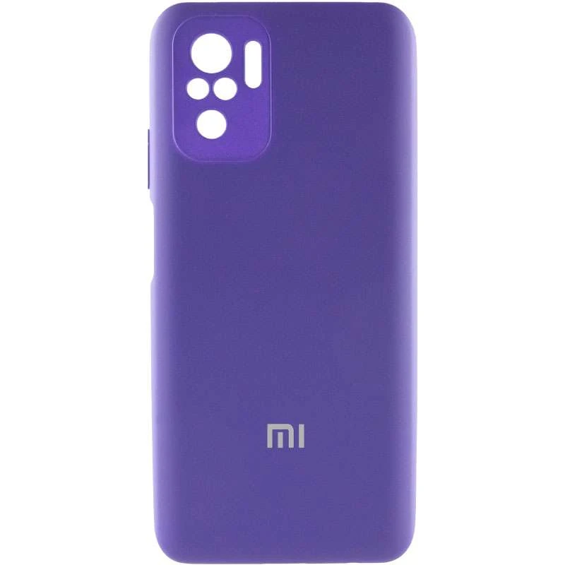 

Чехол Silicone Case с закрытым низом и защитой камеры для Xiaomi Redmi Note 10 / Note 10s (Фиолетовый / Purple), Фіолетовий / purple