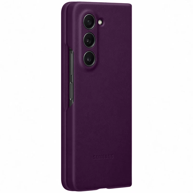 Шкіряний чохол Leather Case Premium на Samsung Galaxy Z Fold5 – Purple. Фото 5 з 11