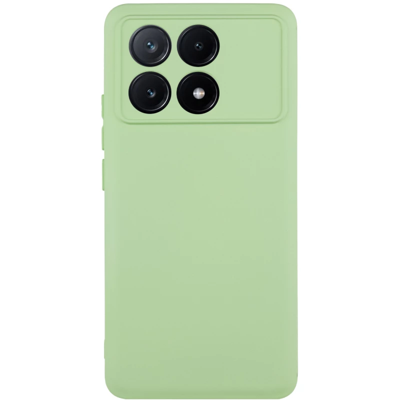 Чехол Silicone Case Lakshmi с закрытой камерой для Xiaomi Redmi Note 13 Pro 4G – Зеленый / Pistachio. Фото 1 из 7
