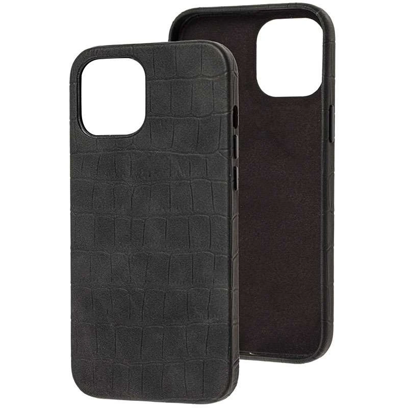 

Шкіряний чохол Croco на Apple iPhone 13 Pro Max (6.7") (Black)