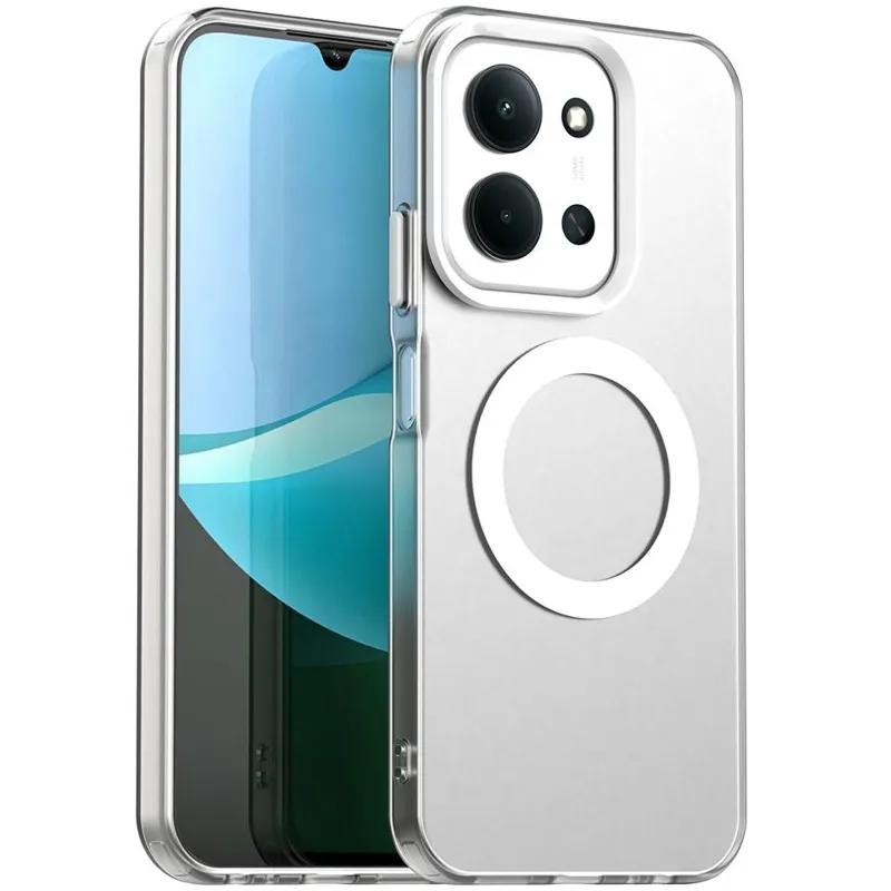 TPU+PC чохол Hybrid Magnetic Safe Case для Xiaomi Poco C85 (Global) – White. Фото 2 з 4
