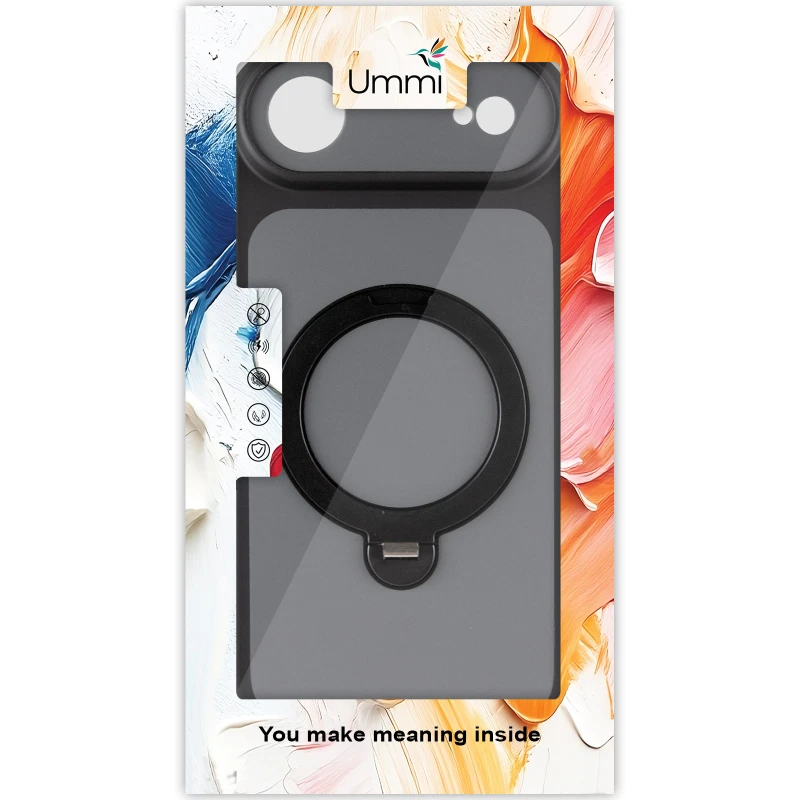 Чохол Ummi Full Camera with MagSafe HQ Ring для Apple iPhone 17 Air (6.5") – Black. Фото 4 з 10