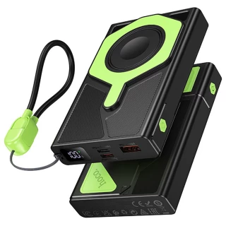 Портативний ЗП Power Bank Hoco DB83 22.5W+PD20W з БЗП+Watch 10000 mAh фото 1 з 6